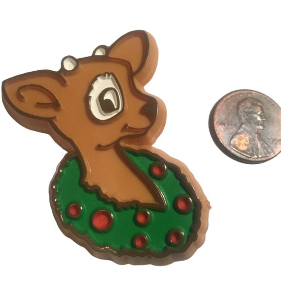 Hallmark Christmas Reindeer Lapel Pin - Picture 3 of 8